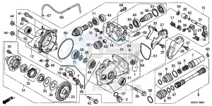 TRX420FM1F TRX420 Europe Direct - (ED) drawing FRONT FINAL GEAR