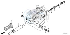 GL1800CF F6C ED drawing SWINGARM