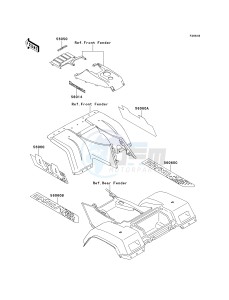 KLF 300 C [BAYOU 300 4X4] (C5-C9) [BAYOU 300 4X4] drawing DECALS-- BLUE- --- KLF300-C6- -