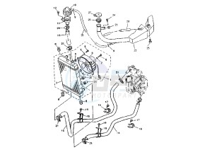 YP MAJESTY 150 drawing COOLING SYSTEM