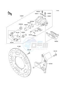 VN 1700 E [VULCAN 1700 CLASSIC] (9G-9FA) E9F drawing REAR BRAKE