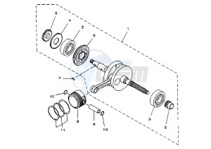 YP MAJESTY 150 drawing CRANKSHAFT PISTON