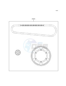 KX 250 K [KX250] (K5) [KX250] drawing CHAIN KIT