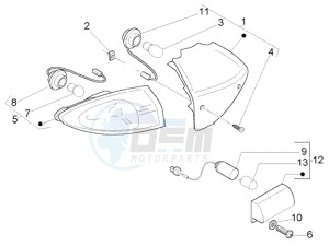 Fly 125 4t drawing Tail light