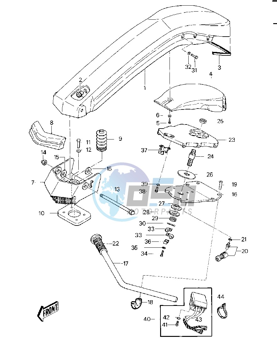 HANDLE POLE_SWITCHES   -- 82-83 JS440-A6_A7- -