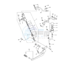 XJ6-N SP 600 drawing REAR MASTER CYLINDER