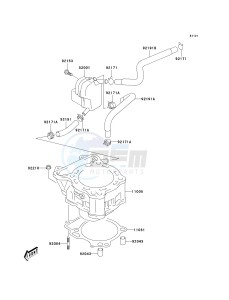 KSF 400 A [KFX400) (A1-A3) [KFX400) drawing CYLINDER