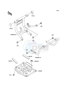 KLF250 KLF250A7F EU GB drawing Guard(s)