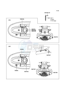 JET SKI STX-12F JT1200D7F FR drawing Labels