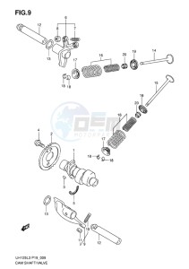 UH125ZE BURGMAN EU drawing CAMSHAFT-VALVE