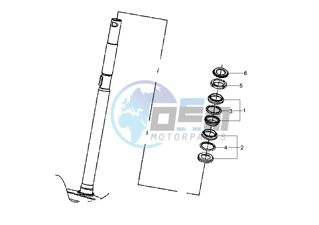 Steering bearing ball tracks