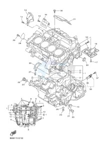 FJR1300A FJR1300-A FJR1300A ABS (B88D) drawing CRANKCASE