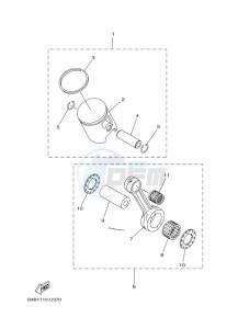 YZ85LW (B0G1) drawing OPTIONAL PARTS 1