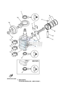 F25AMHL drawing CRANKSHAFT--PISTON