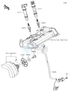 VULCAN S ABS EN650DHFA XX (EU ME A(FRICA) drawing Ignition System