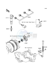 1400GTR_ABS ZG1400CCF FR GB XX (EU ME A(FRICA) drawing Ignition System