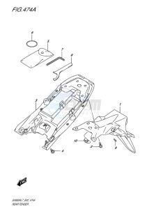 SV650 ABS EU drawing REAR FENDER