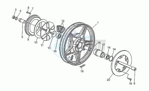 850 T5 Polizia Polizia drawing Rear wheel