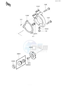 KL 250 D [KLR250] (D4-D6) [KLR250] drawing WATER PUMP