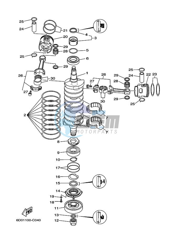 CRANKSHAFT--PISTON