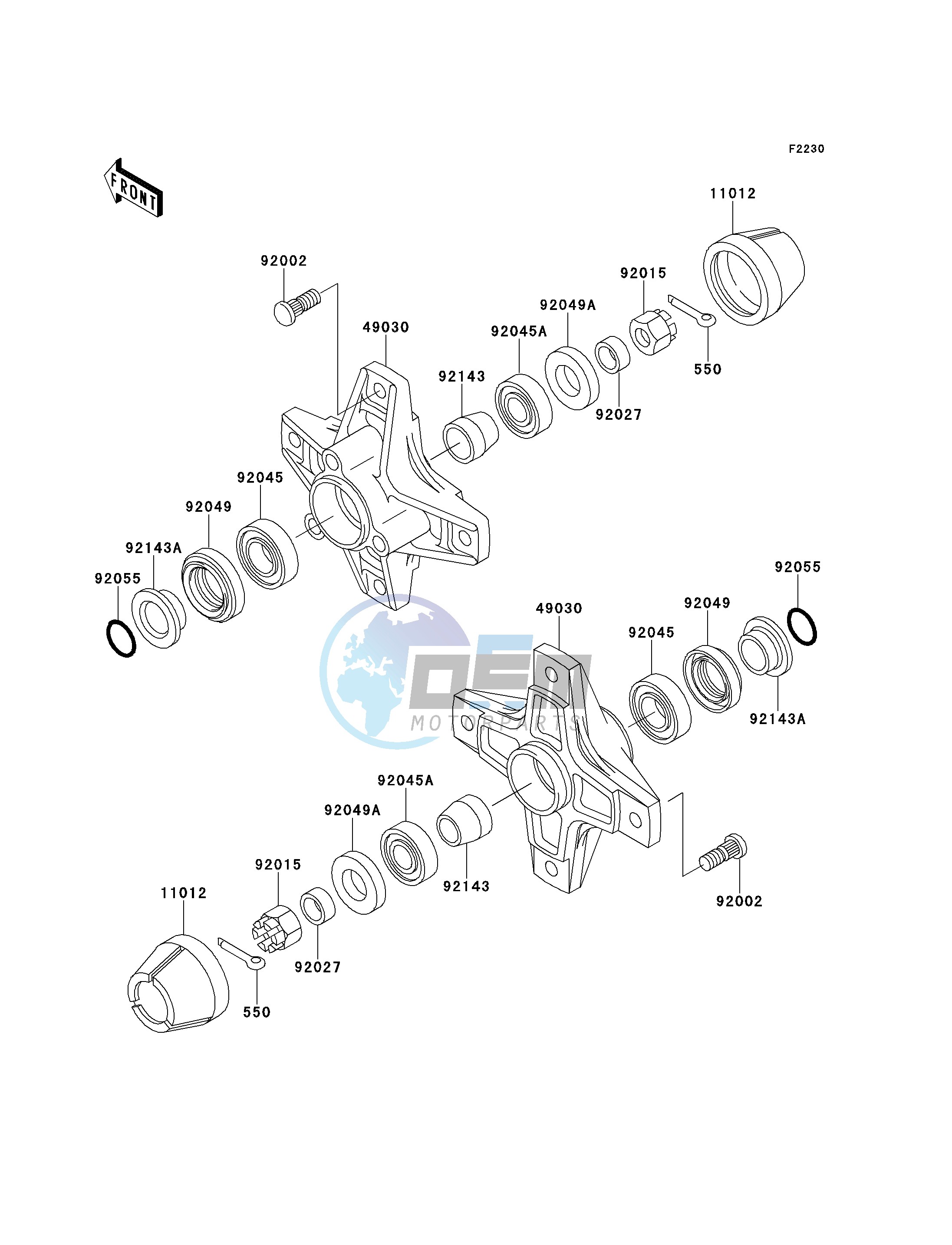 FRONT HUB