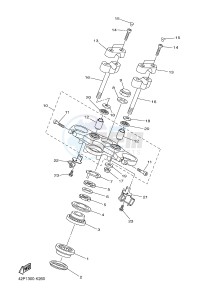 FZ8-S FZ8 FAZER 800 (42PA 42PE) drawing STEERING