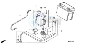 CBR125RWA Korea - (KO) drawing BATTERY (CBR125RW7/RW9/RWA)