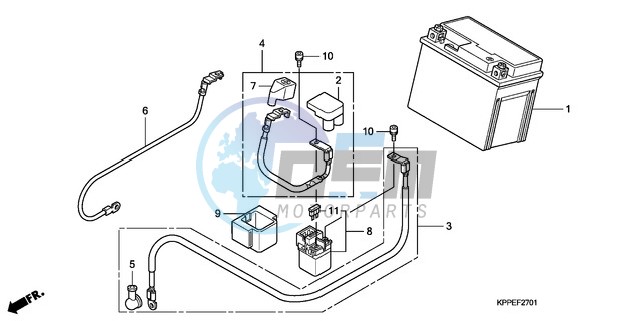 BATTERY (CBR125RW7/RW9/RWA)