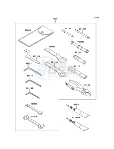 VERSYS_ABS KLE650DCF XX (EU ME A(FRICA) drawing Owner's Tools