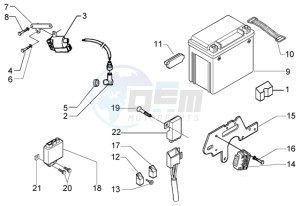 X9 200 Evolution 180 drawing Electrical Device-Battery