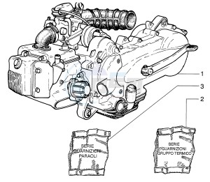 Hexagon 125 LX4 drawing Engine