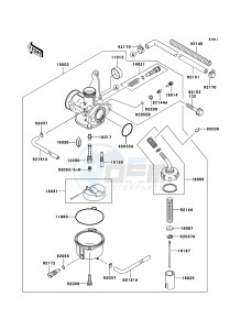 KLX110 KLX110-A4 EU drawing Carburetor