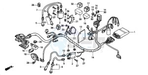 VT750CD3 drawing WIRE HARNESS