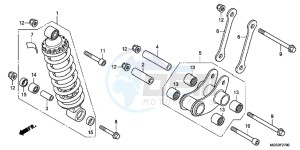 NC700XAD NC700X ABS Europe Direct - (ED) drawing REAR CUSHION