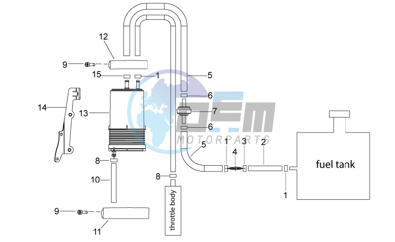 Fuel vapour recover system