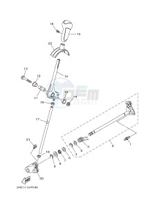 YXZ1000ES YXZ10YMSH YXZ1000R EPS SPECIAL EDITION (2HCF) drawing SHIFT SHAFT