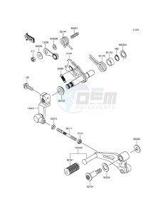 Z250SL BR250EFS XX (EU ME A(FRICA) drawing Gear Change Mechanism