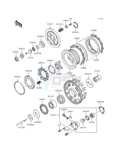 ZX 1100 F [GPZ 1100 ABS] (F1) [GPZ 1100 ABS] drawing CLUTCH