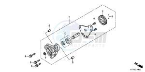 CBR125RC drawing OIL PUMP