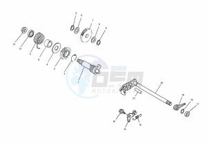 SMX STREET 125 50 drawing T07  GEAR SHAFT