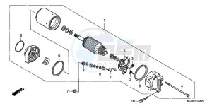 VFR8009 UK - (E / MME TWO) drawing STARTING MOTOR