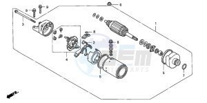 CB1300 CB1300SUPER FOUR drawing STARTING MOTOR