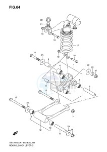 GSX-R1000 (E3-E28) drawing REAR CUSHION LEVER