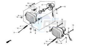 TRX350 FOURTRAX drawing SUB LIGHT