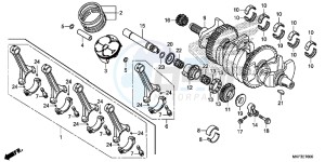 CBR1000RAH 2ED - (2ED) drawing CRANKSHAFT/ PI STON