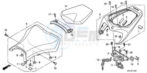 CBR1000RR9 Europe Direct - (ED / REP) drawing SEAT