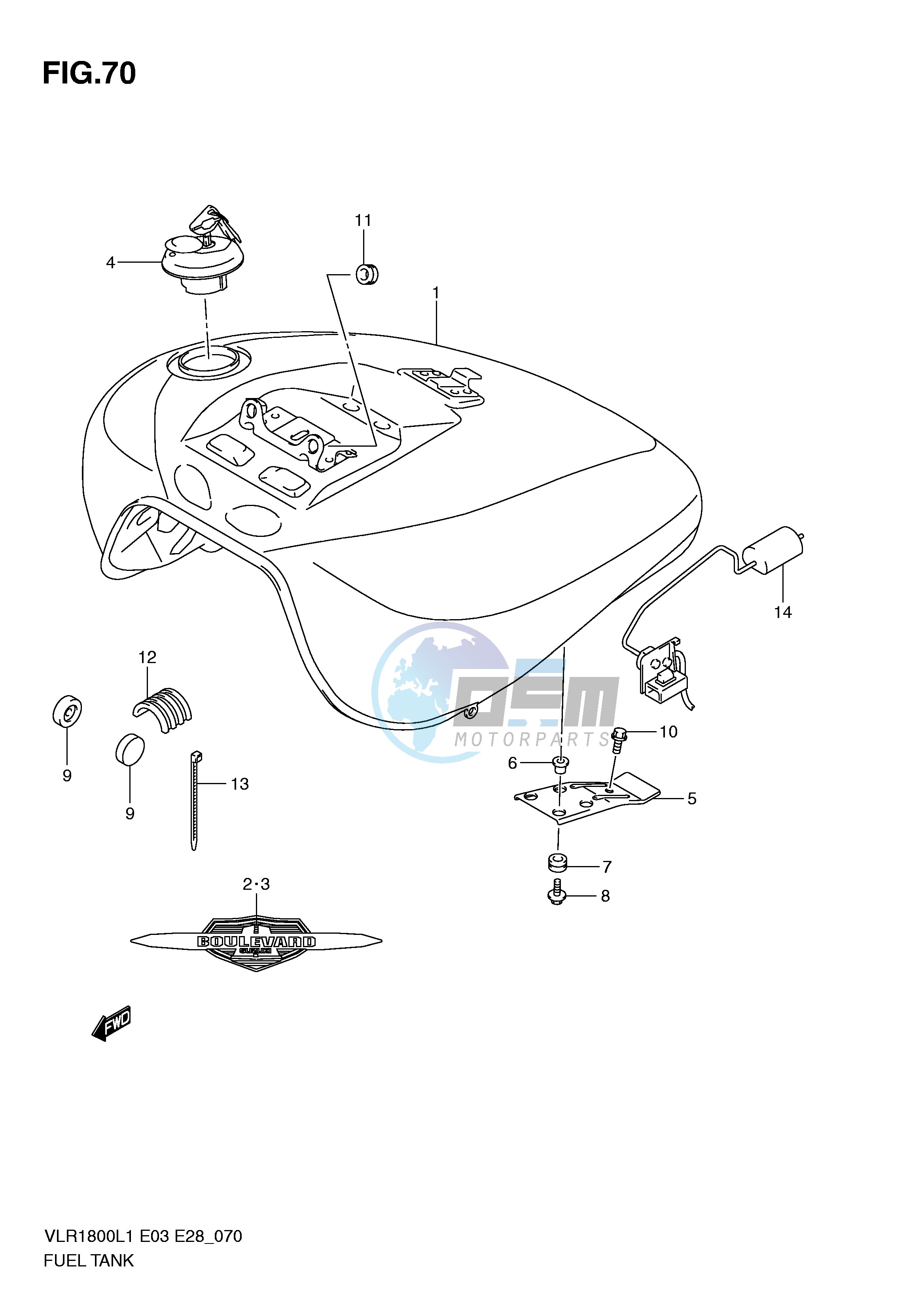 FUEL TANK (VLR1800TL1 E3)