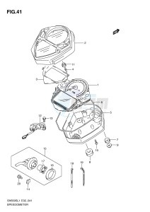 SV650S (E2) drawing SPEEDOMETER (SV650SUL1 E24)