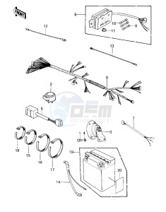 KZ 440 A [LTD] (A1) [LTD] drawing CHASSIS ELECTRICAL EQUIPMENT -- 80 A1- -