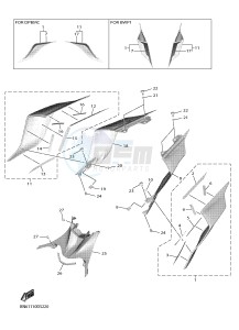 YZF-R6 YZFR6HC 600 YZF-R6 (BN61 BN62) drawing SIDE COVER